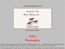 Tablet Screenshot of horseracingusa.com